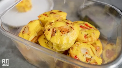Muffins de huevo tipo frittata para preparar con antelación