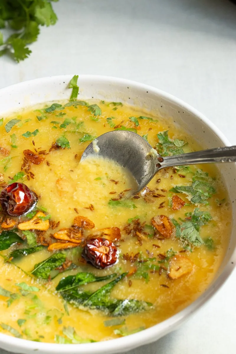 Masoor ki Daal - with and without tomatoes