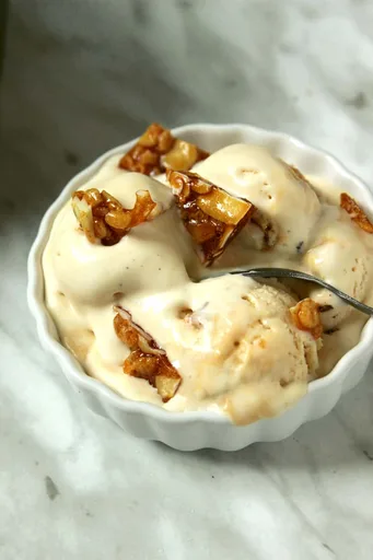 No Churn Caramel Crunch Ice Cream