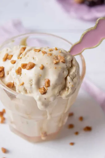 No Churn Coffee Toffee Ice Cream