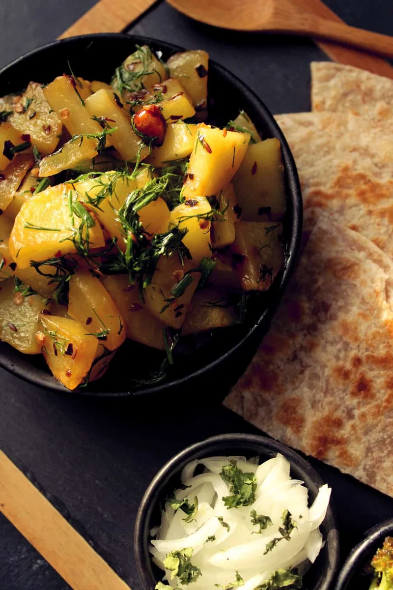 Pakistani Soya Aloo ki Sabzi