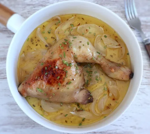 Muslos de pollo al horno con limón y miel