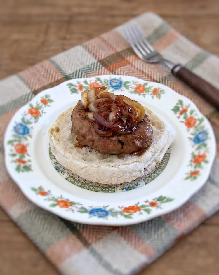 Homemade Caramelized Onion Burgers