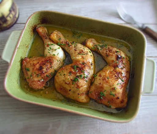 Muslos de pollo asados fáciles
