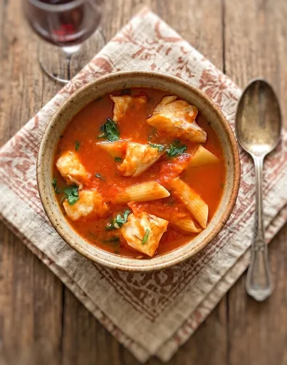 Sopa de pescado mediterránea