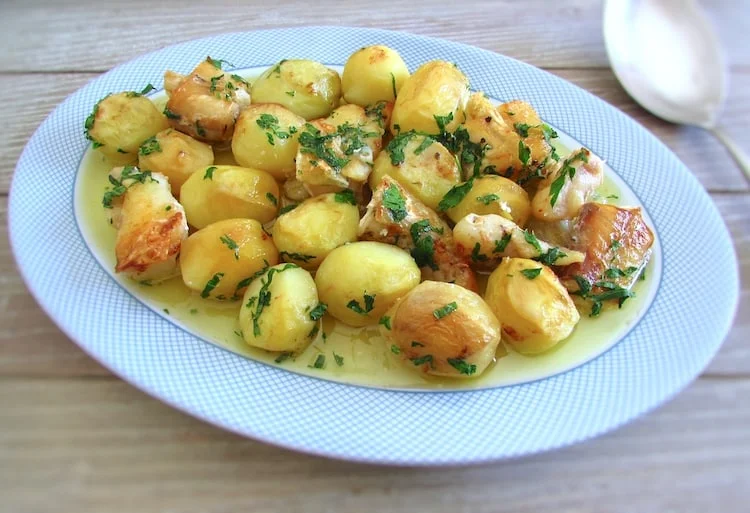 Baked monkfish