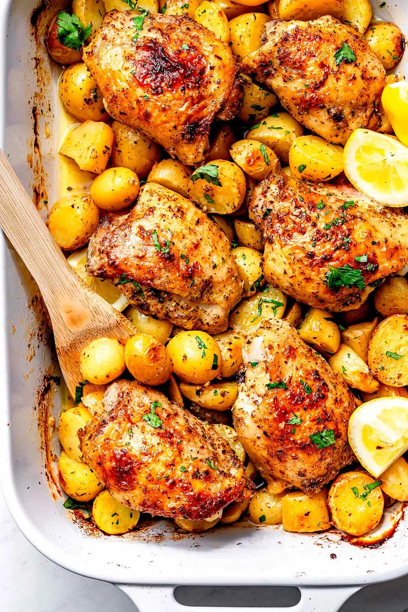 Greek Lemon Chicken with Potatoes