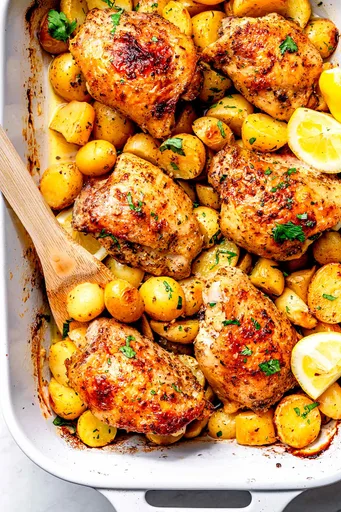 Greek Lemon Chicken with Potatoes
