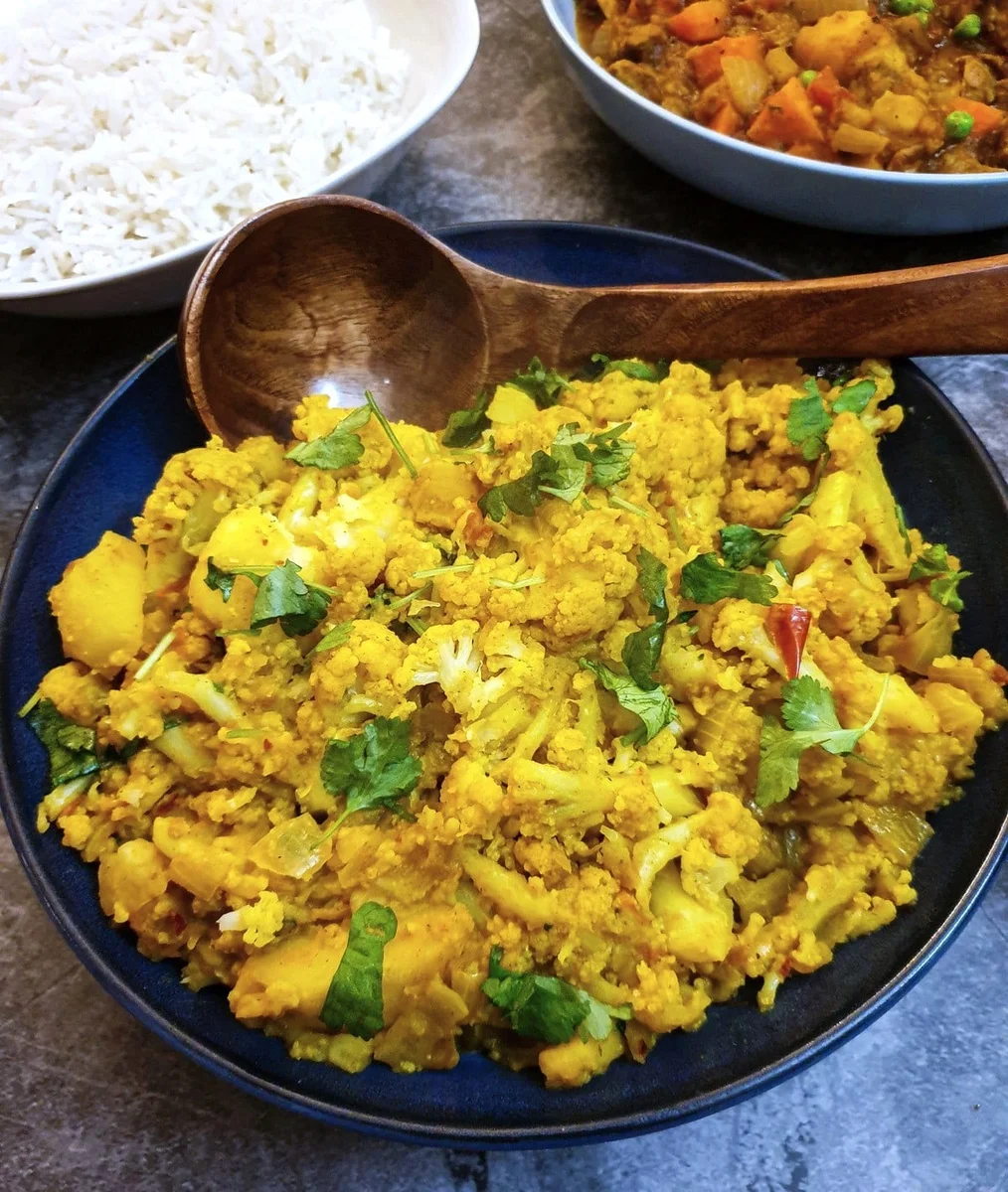 Aloo Gobi - cauliflower and potato curry