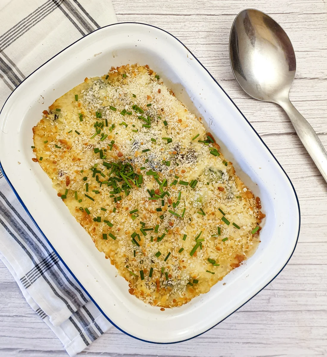 Cauliflower and broccoli cheese