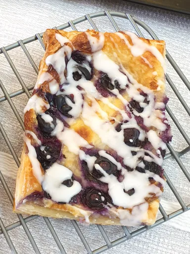 Blueberry cream cheese Danish pastries