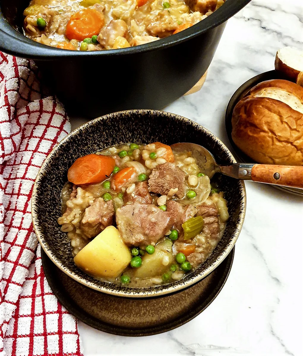 Slow cooker Irish lamb stew with barley