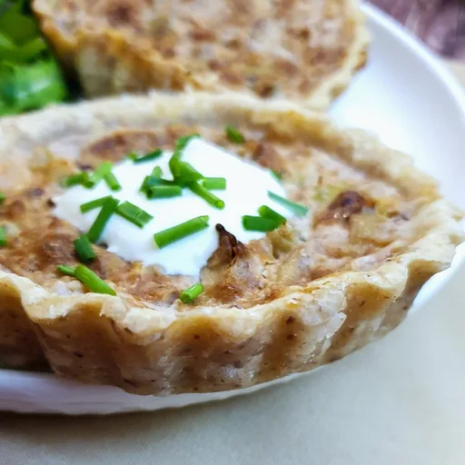 Stilton and walnut tarts
