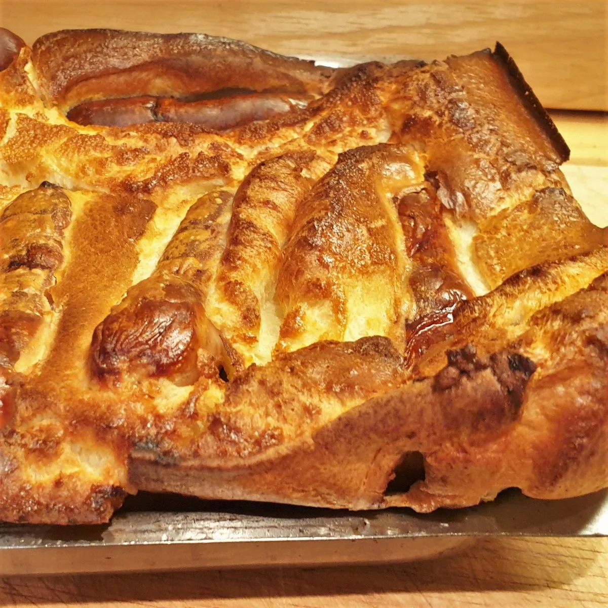 Toad in the Hole with onion gravy