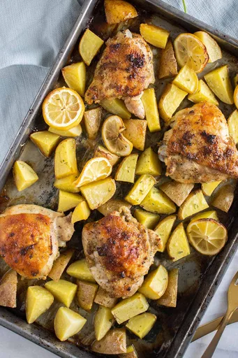Muslos de pollo a la pimienta y limón