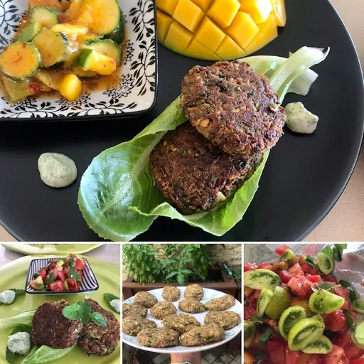 Pickled Mango and Courgette Salad