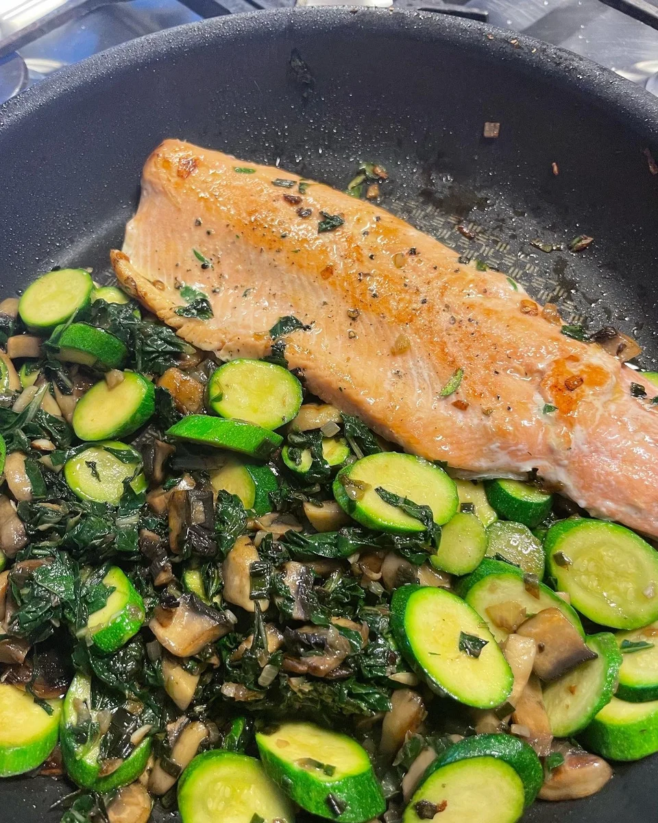 Quick and easy rainbow trout dinner