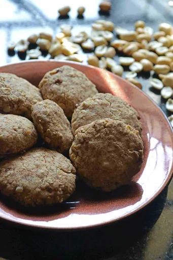 Three ingredients Oats Peanut Cookies Recipe