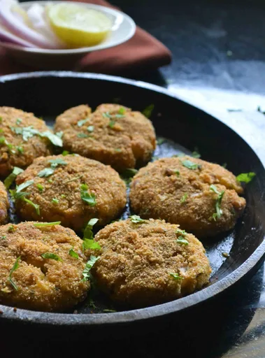 Baked Potato Paneer Cutlet Recipe