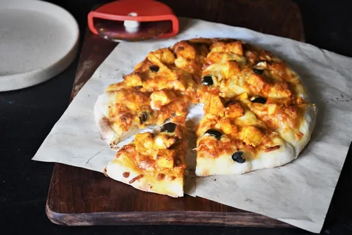 Receta de pizza de paneer tandoori
