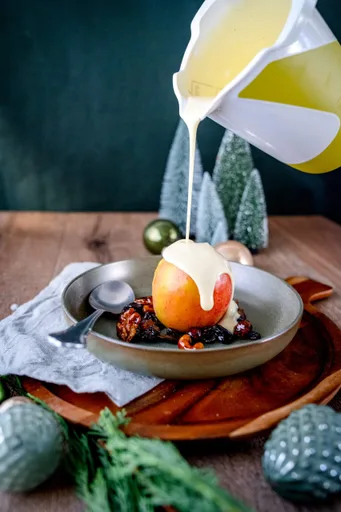 Postre de manzana al microondas