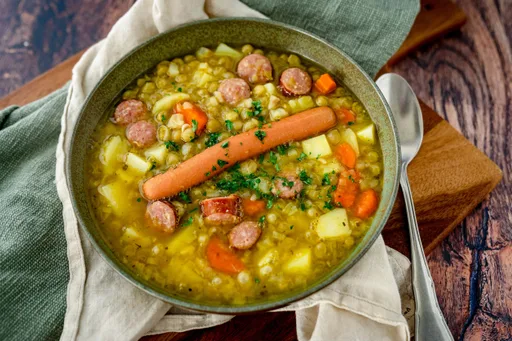Erbsensuppe aus dem Schnellkochtopf