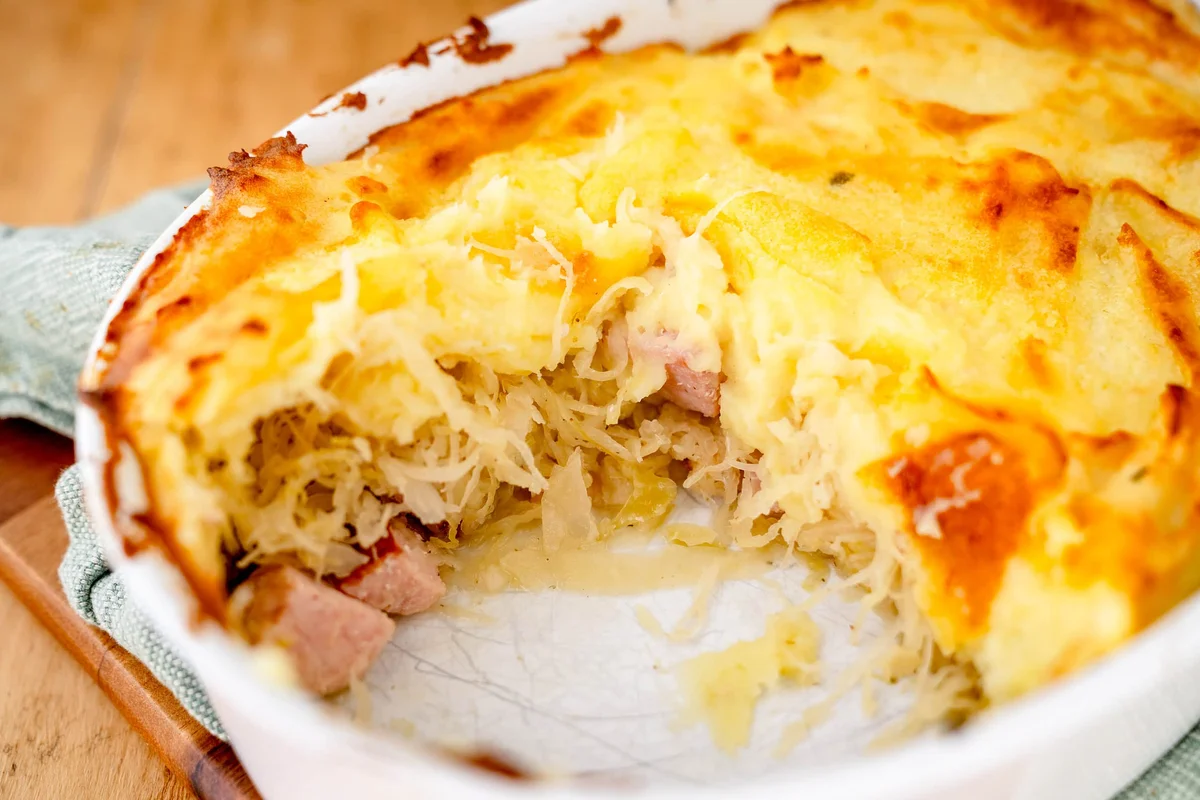 Sauerkrautauflauf nach Oma