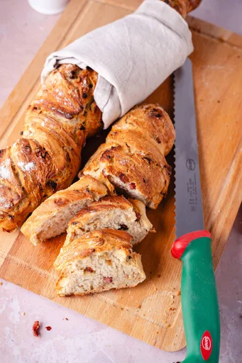 Zwiebel-Speck-Baguette