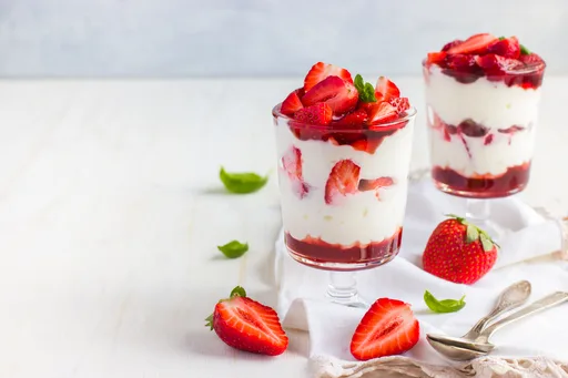 Trifle de fresas