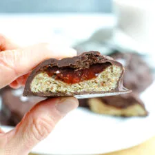 Almond Flour Cookies with Jam and Chocolate