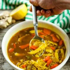 Anti-Inflammatory Chicken and Rice Soup