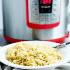 Arroz integral en Instant Pot