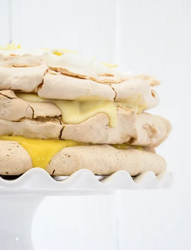 Tarta de merengue y limón