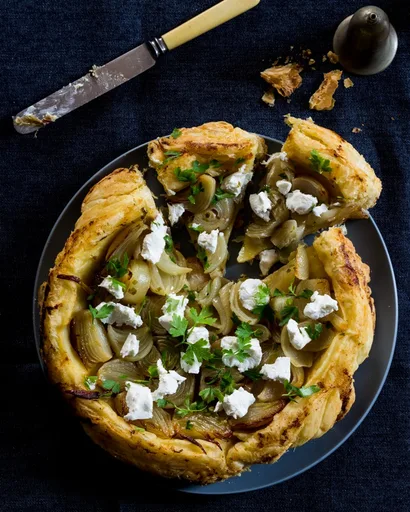 Tarta de cebolla