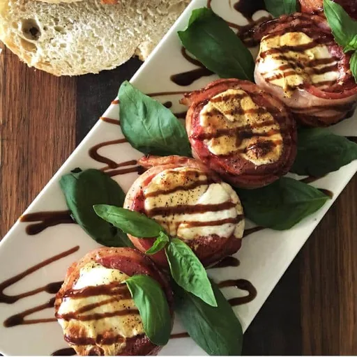 Bacon Wrapped Stuffed Grilled Tomatoes