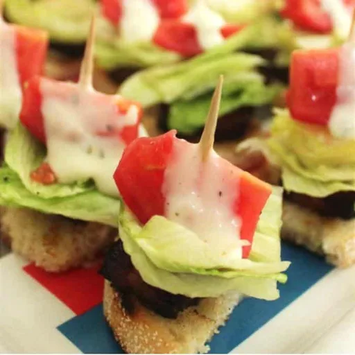 BLT Bites with Homemade Bacon