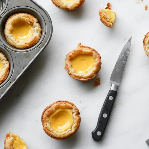 Tartas de huevo al estilo Dim Sum