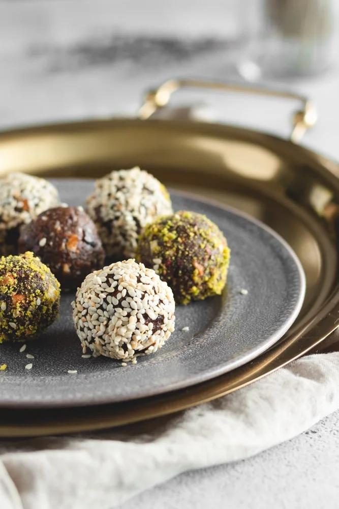 Cardamom and Tahini Energy Date Balls