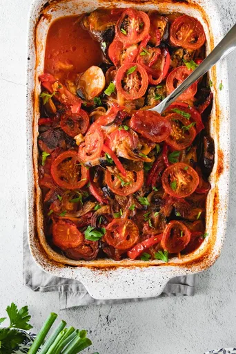 Mediterranean Eggplant Casserole (Kafta Bil Sanieh)