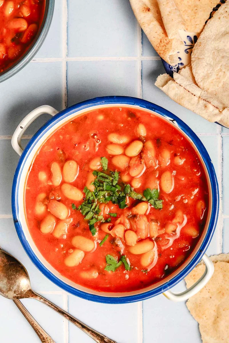 Vegetarian Loubia (Moroccan White Bean Stew)
