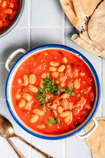 Vegetarian Loubia (Moroccan White Bean Stew)
