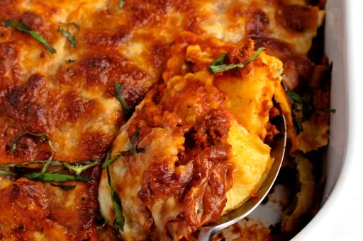 Receta fácil de lasaña de raviolis