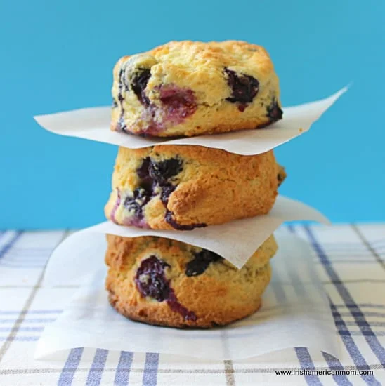 Blueberry Scones - Irish Style