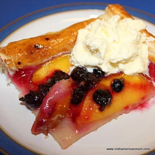 Nectarine and Blackcurrant Galette
