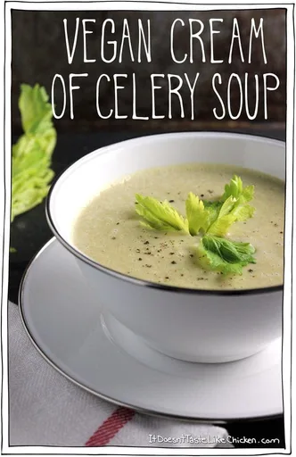 Vegan Cream of Celery Soup