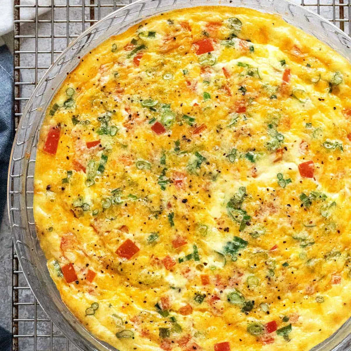 Crustless Ham and Cheese Quiche