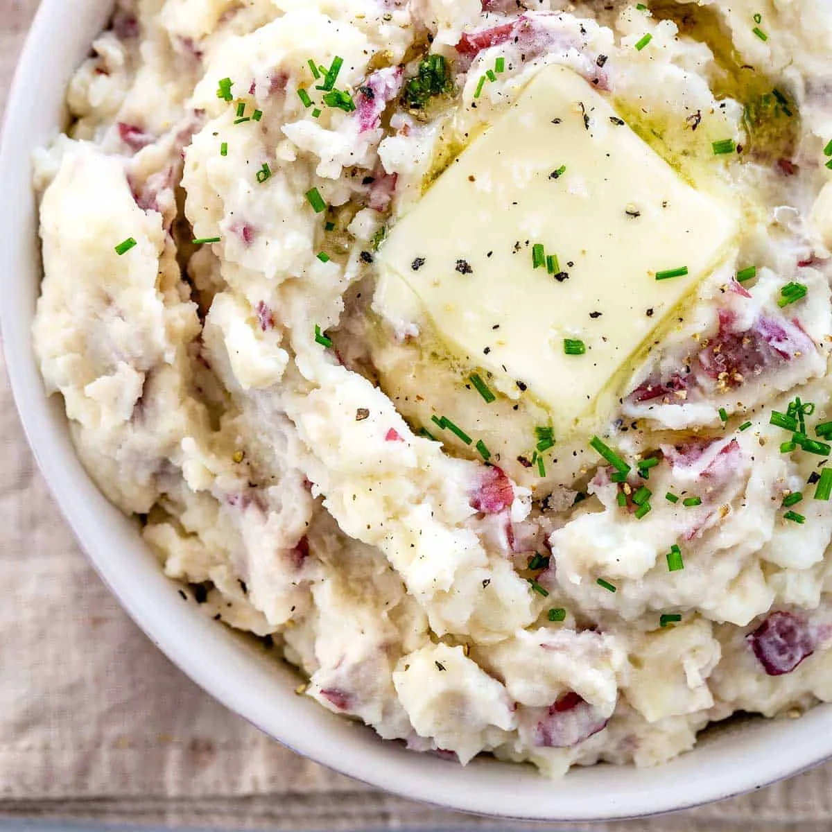 Purè di patate rosse