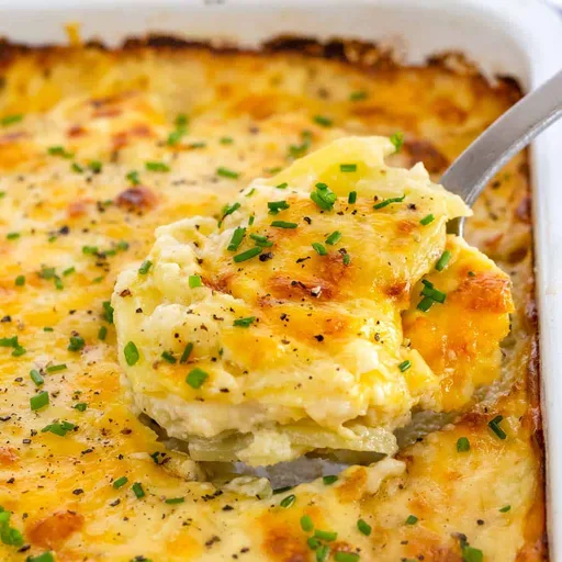 Patatas gratinadas con queso