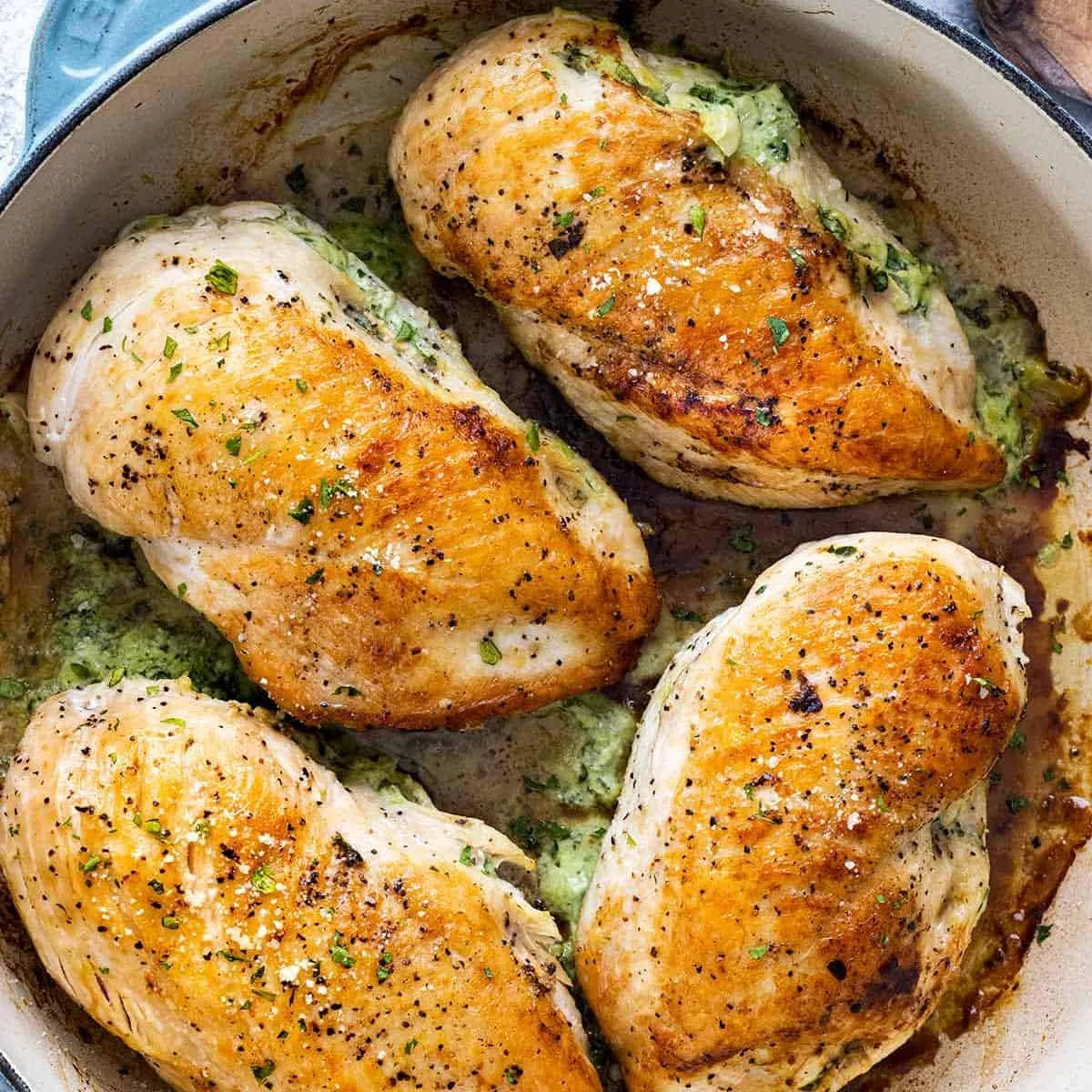 Spinach Artichoke Stuffed Chicken