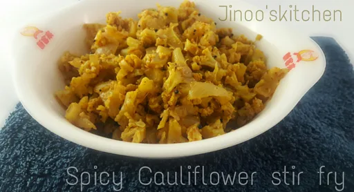 Salteado picante de coliflor